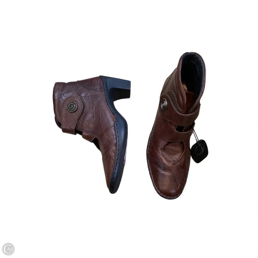 Boots Ankle Heels By Josef Seibel In Brown, Size: 6.5