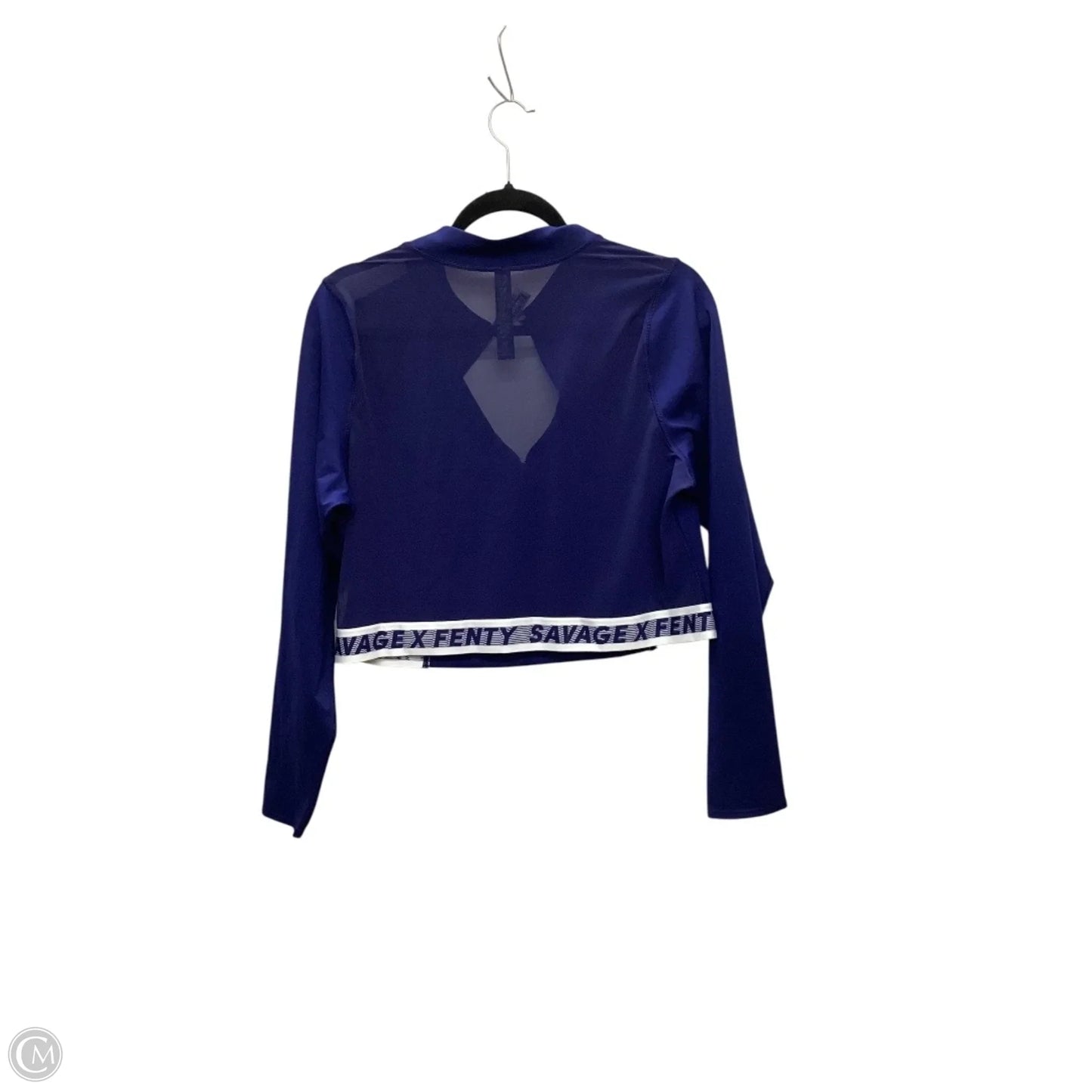 Athletic Top Long Sleeve Collar By Cmb In Blue, Size: 4x, Set Sold Separately