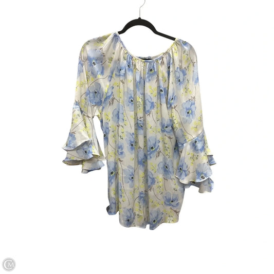 Top Long Sleeve By Chaps In Floral Print, Size: Xl