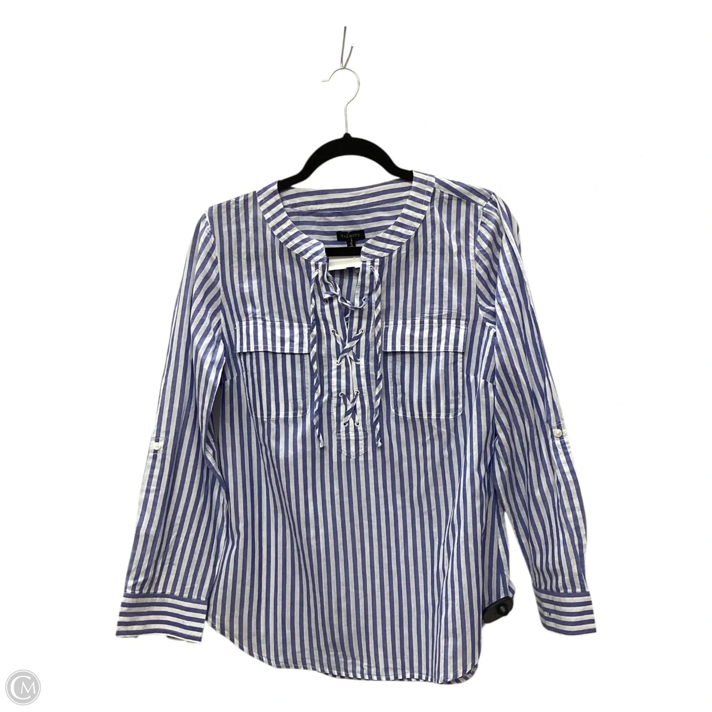 Top Long Sleeve By Talbots In Blue, Size: S