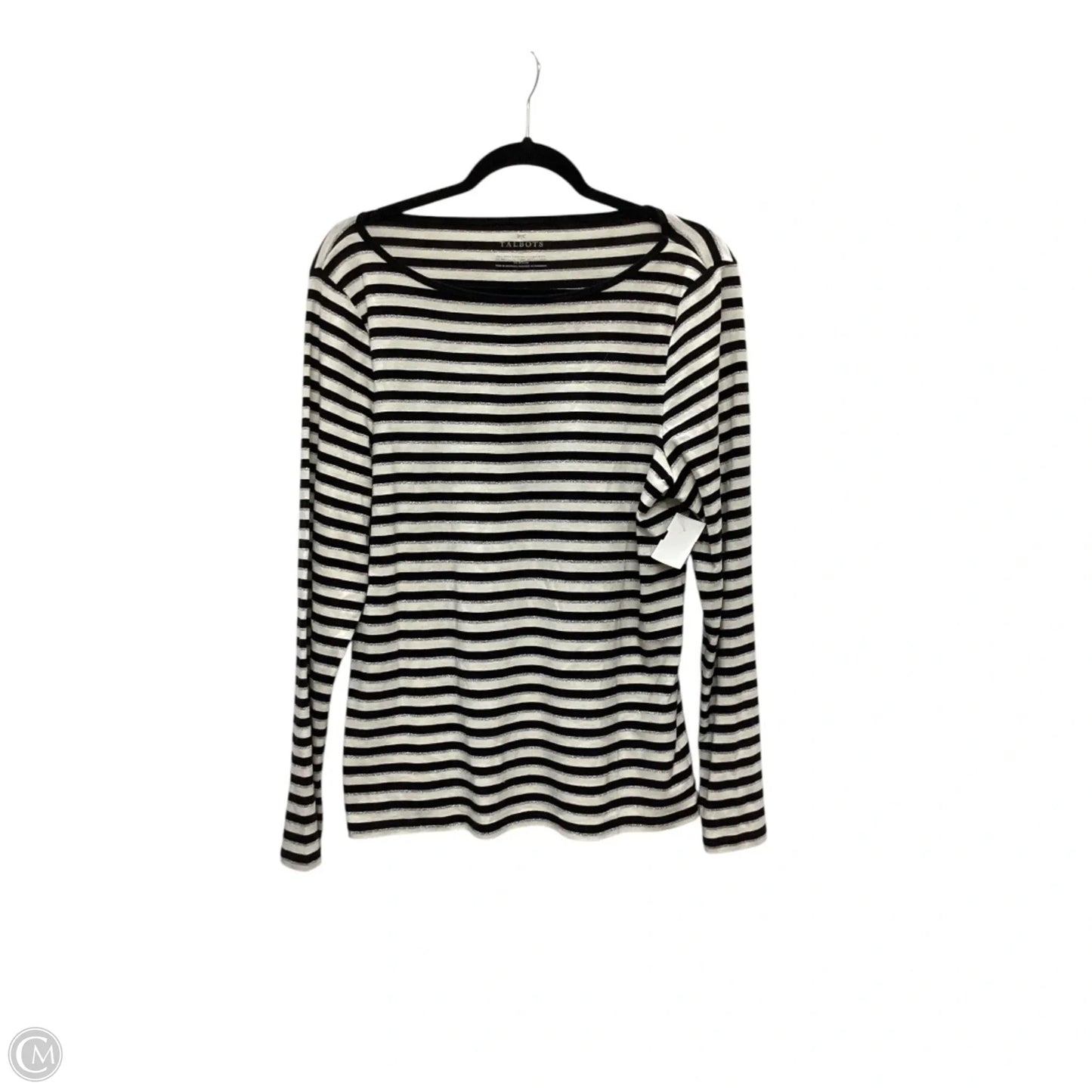 Top Long Sleeve By Talbots In Striped Pattern, Size: Xl
