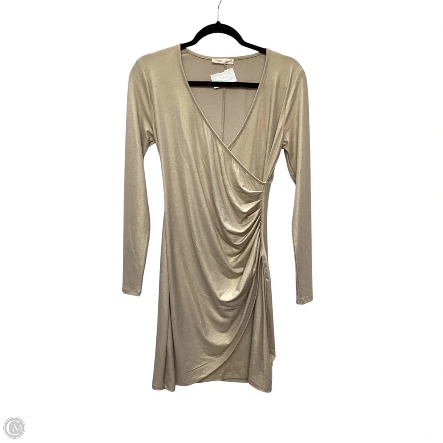Dress Party Short By Clothes Mentor In Gold, Size: S