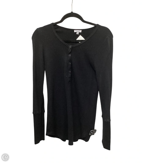 Top Long Sleeve Basic By Splendid In Black, Size: M