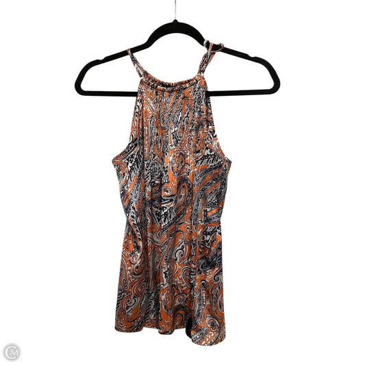 Top Sleeveless By Ann Taylor In Orange, Size: Xs