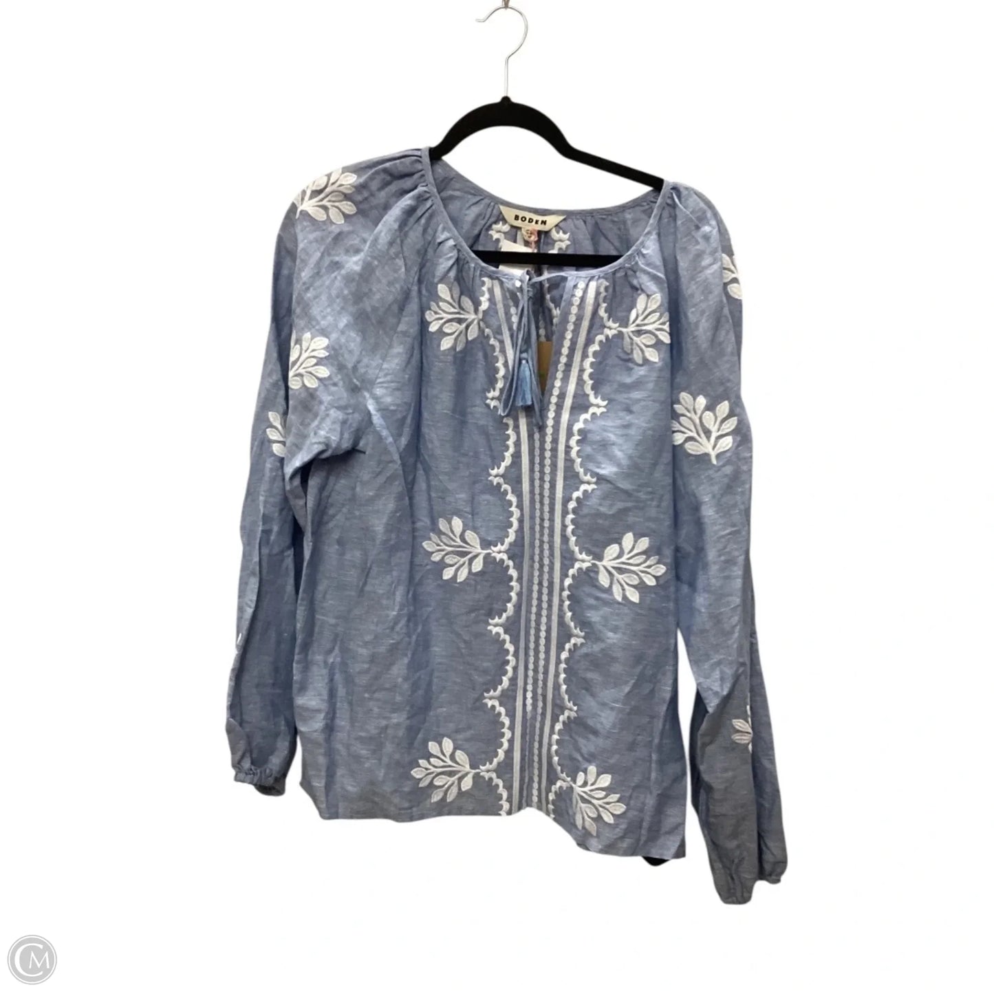Top Long Sleeve By Boden In Blue, Size: Xl