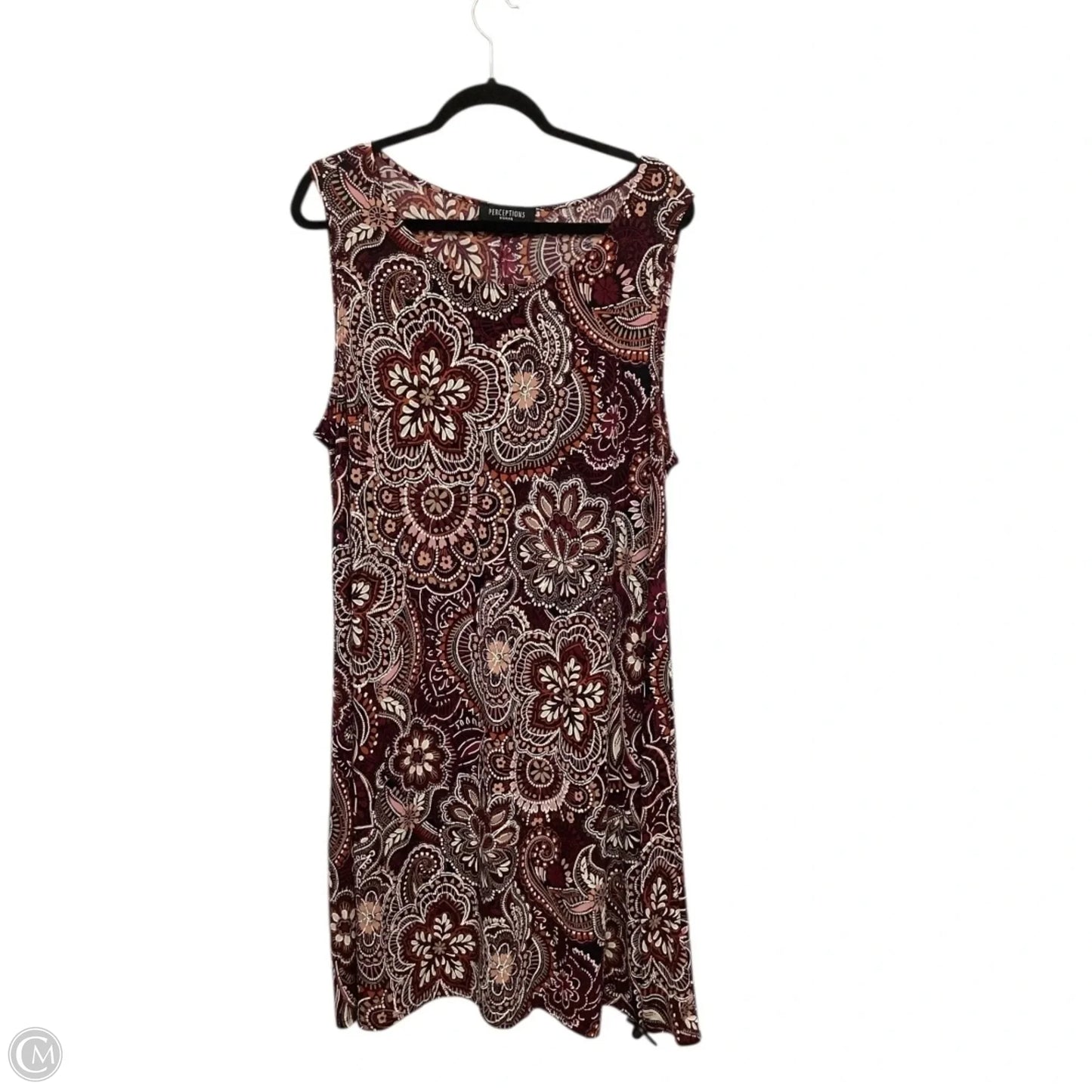 Dress Casual Short By Perceptions In Purple, Size: 1x