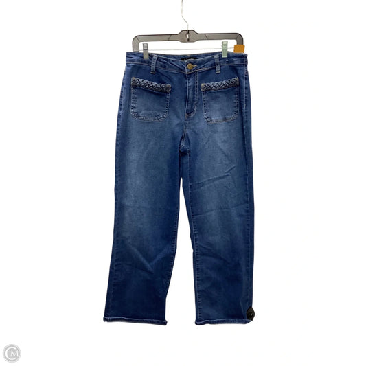 Jeans Wide Leg By Clothes Mentor In Blue Denim, Size: 10