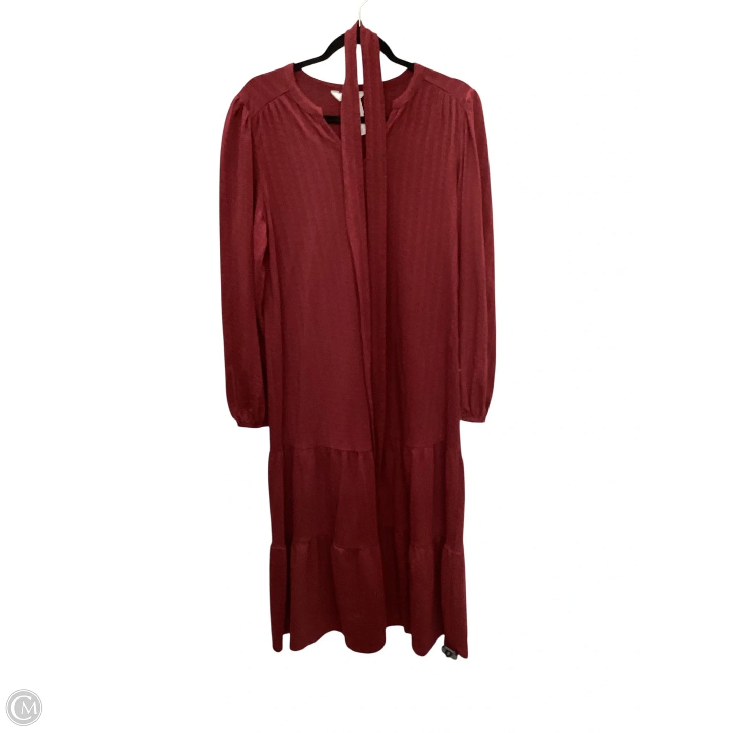 Dress Casual Maxi By Time And Tru In Red, Size: L