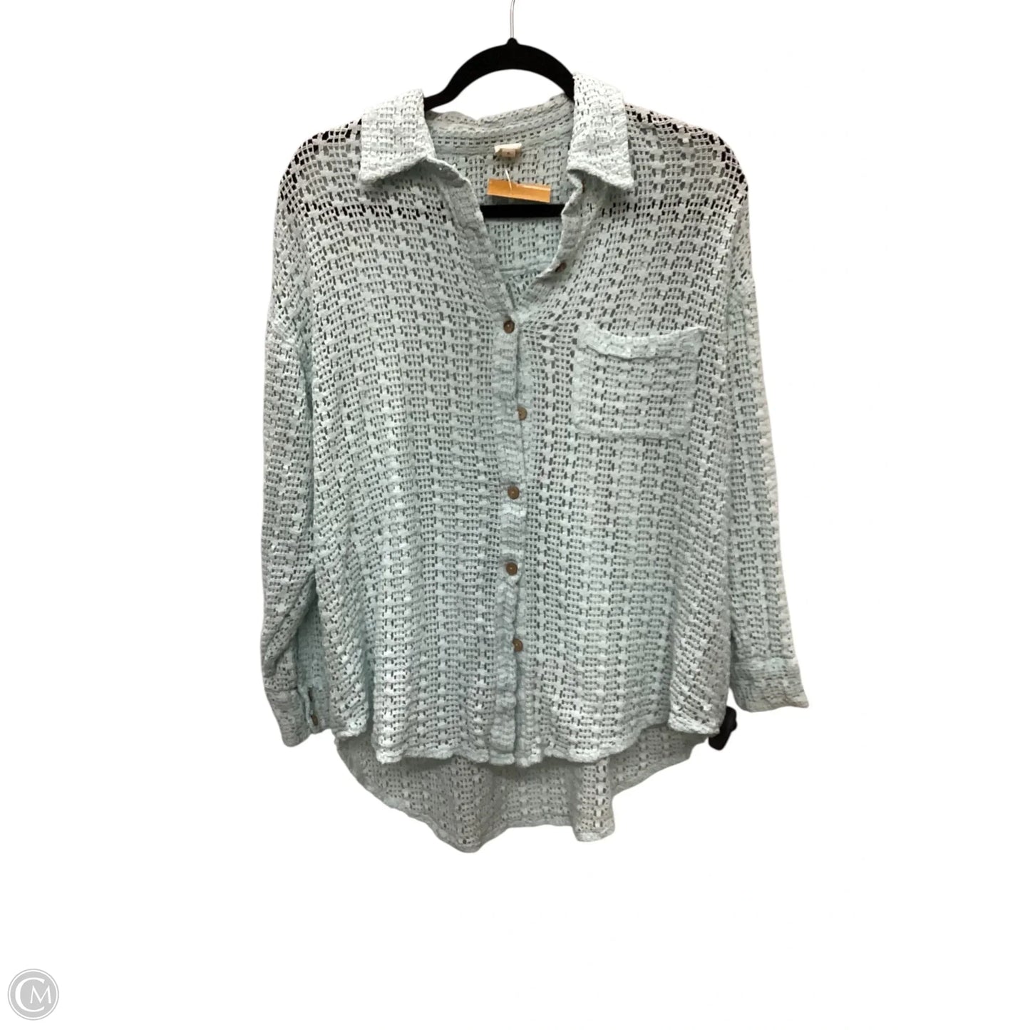 Top Long Sleeve By Clothes Mentor In Blue, Size: S