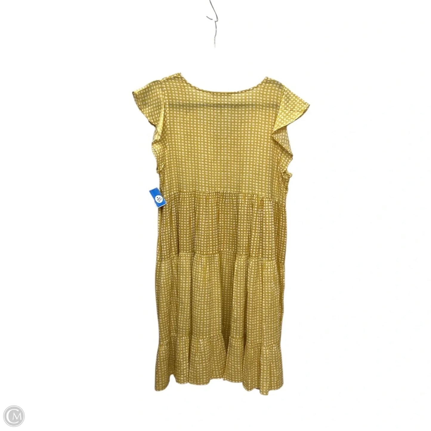 Dress Casual Short By Ces Femme In Yellow, Size: L