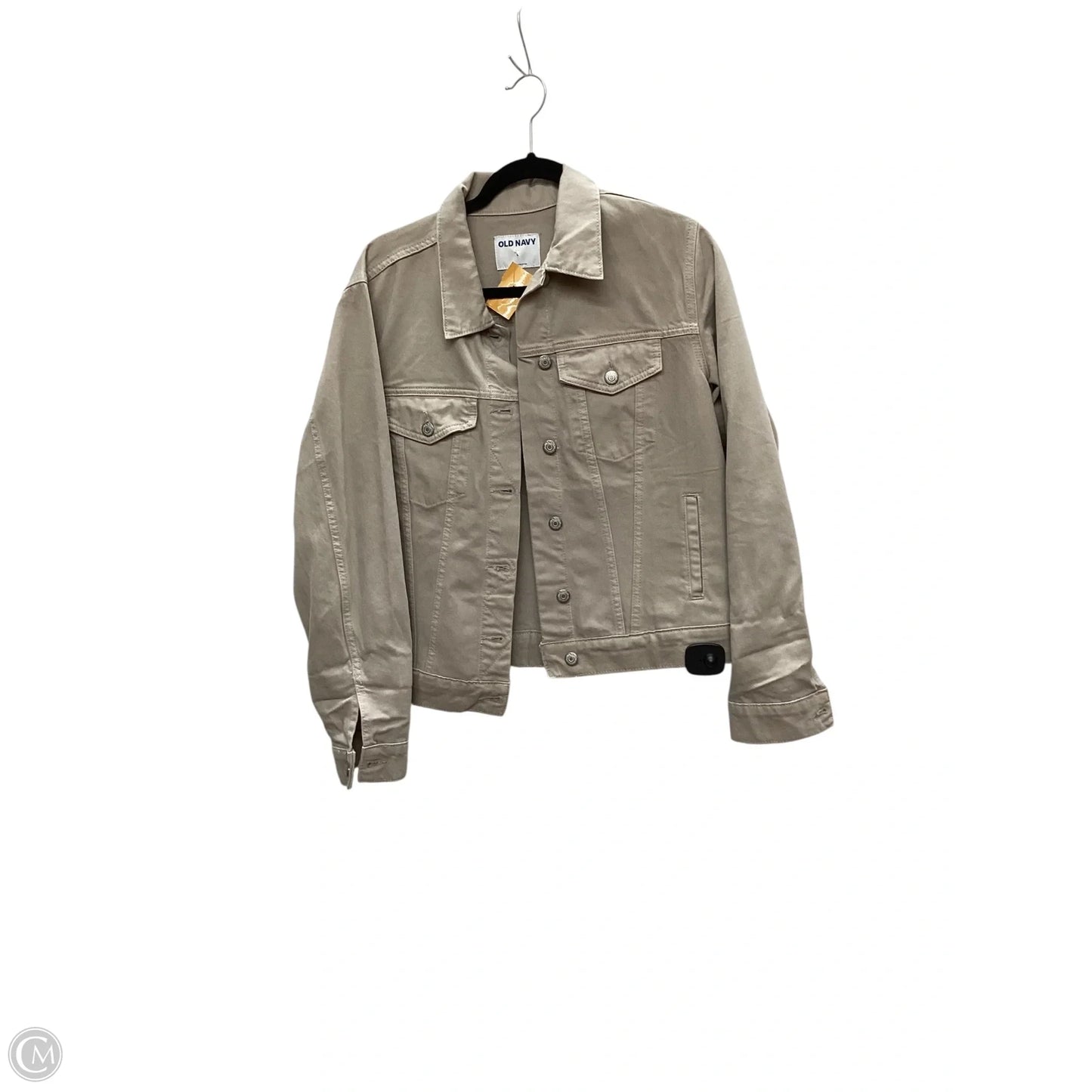 Jacket Denim By Old Navy In Tan Denim, Size: L