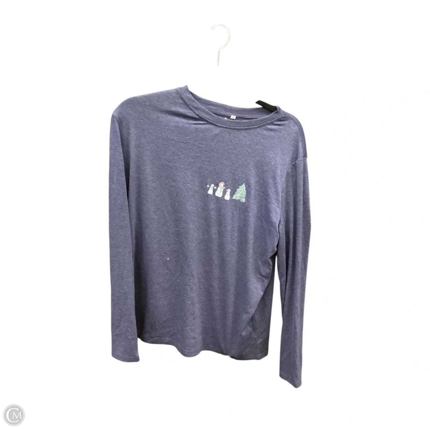 Top Long Sleeve Basic By Clothes Mentor In Blue, Size: L