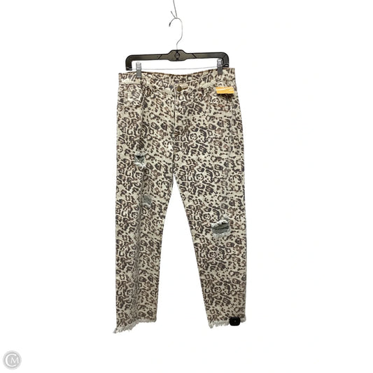 Jeans Cropped By Clothes Mentor In Animal Print, Size: L