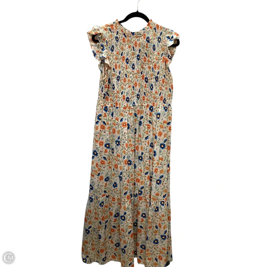 Dress Casual Maxi By Loft In Floral Print, Size: L