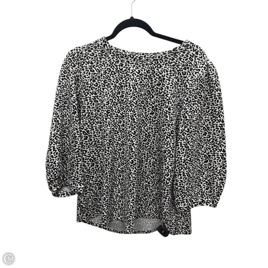 Top 2pc 3/4 Sleeve By Chicos In Animal Print, Size: L