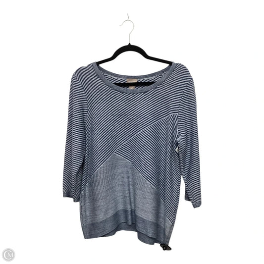 Top Long Sleeve By Chicos In Blue, Size: L