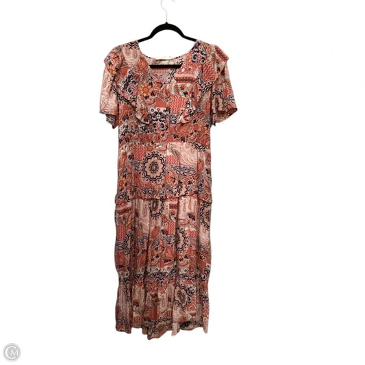 Dress Casual Maxi By Nurture In Multi-colored, Size: L
