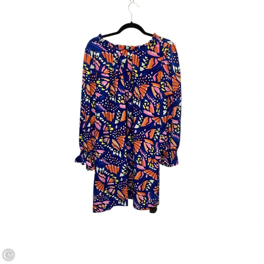 Dress Casual Short By Michelle Mcdowell In Blue, Size: L