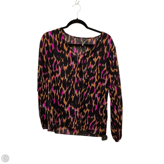 Blouse Long Sleeve By Trina Turk In Animal Print, Size: M