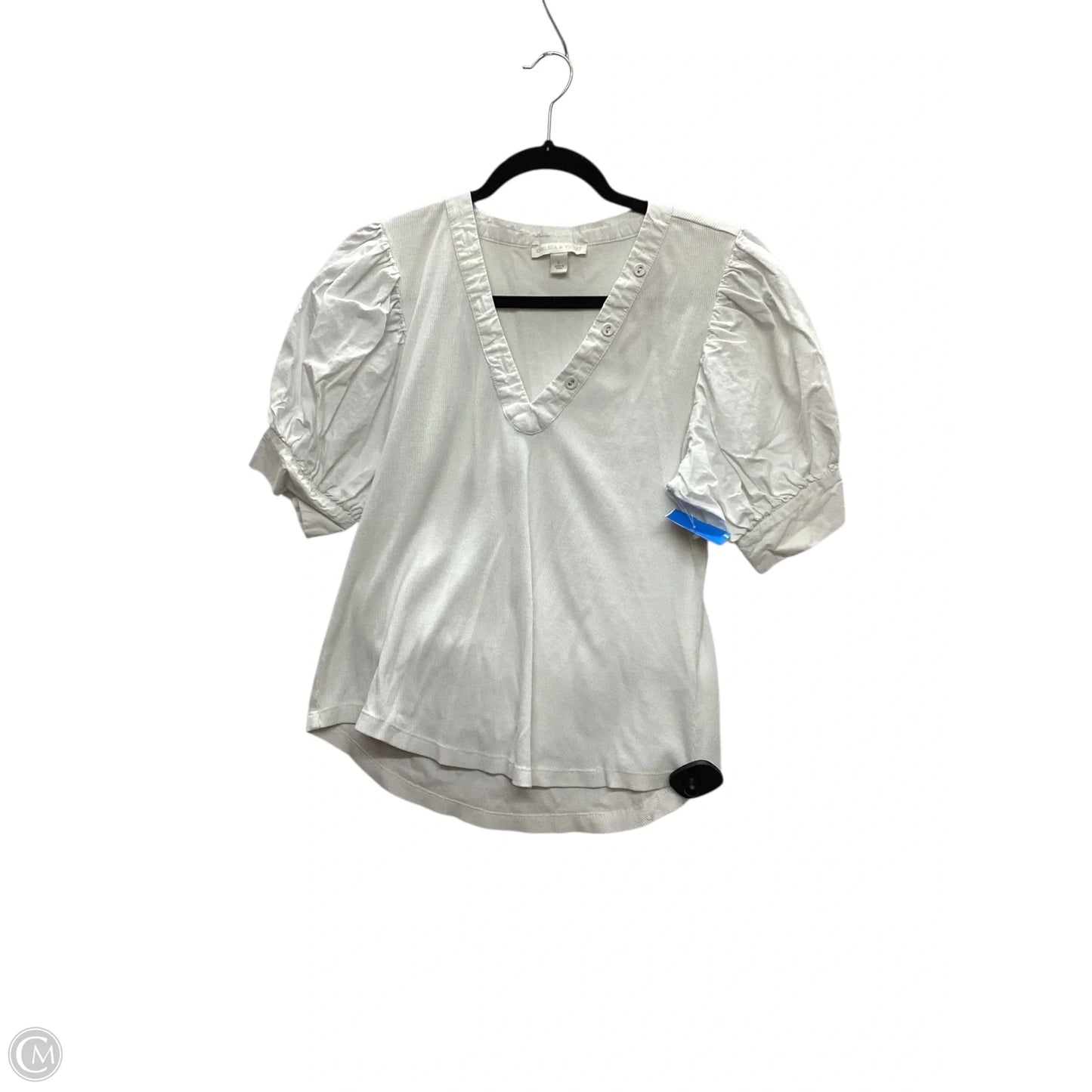 Top Short Sleeve By Chelsea And Violet In White, Size: L