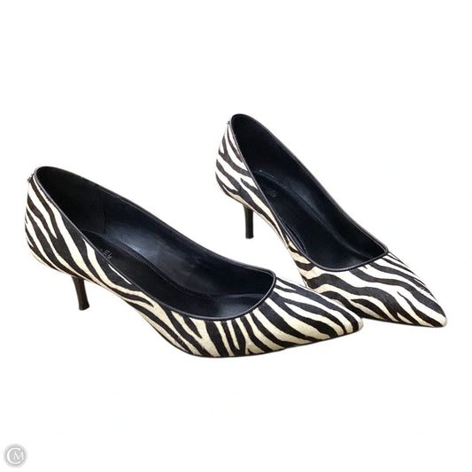 Shoes Heels Kitten By Michael By Michael Kors In Zebra Print, Size: 7.5