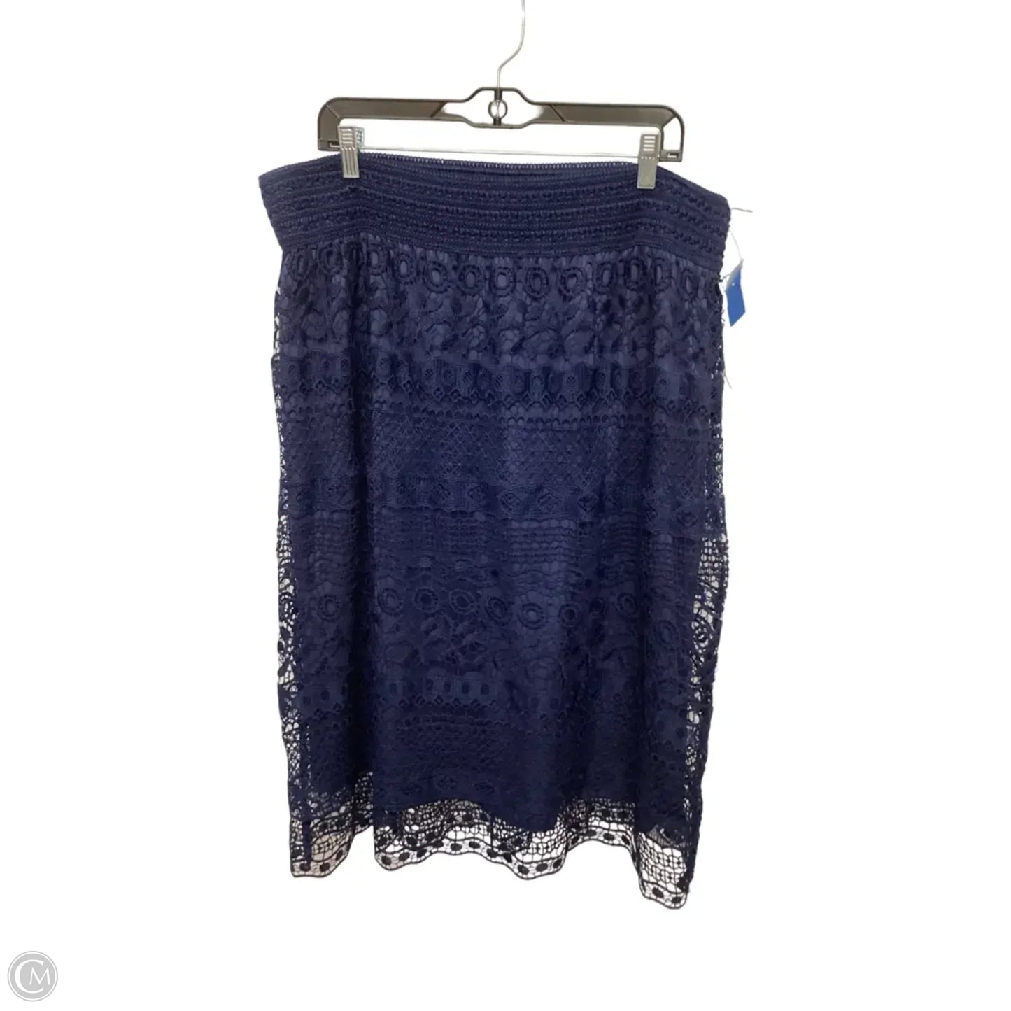 Skirt Midi By Free In Navy, Size: 3x