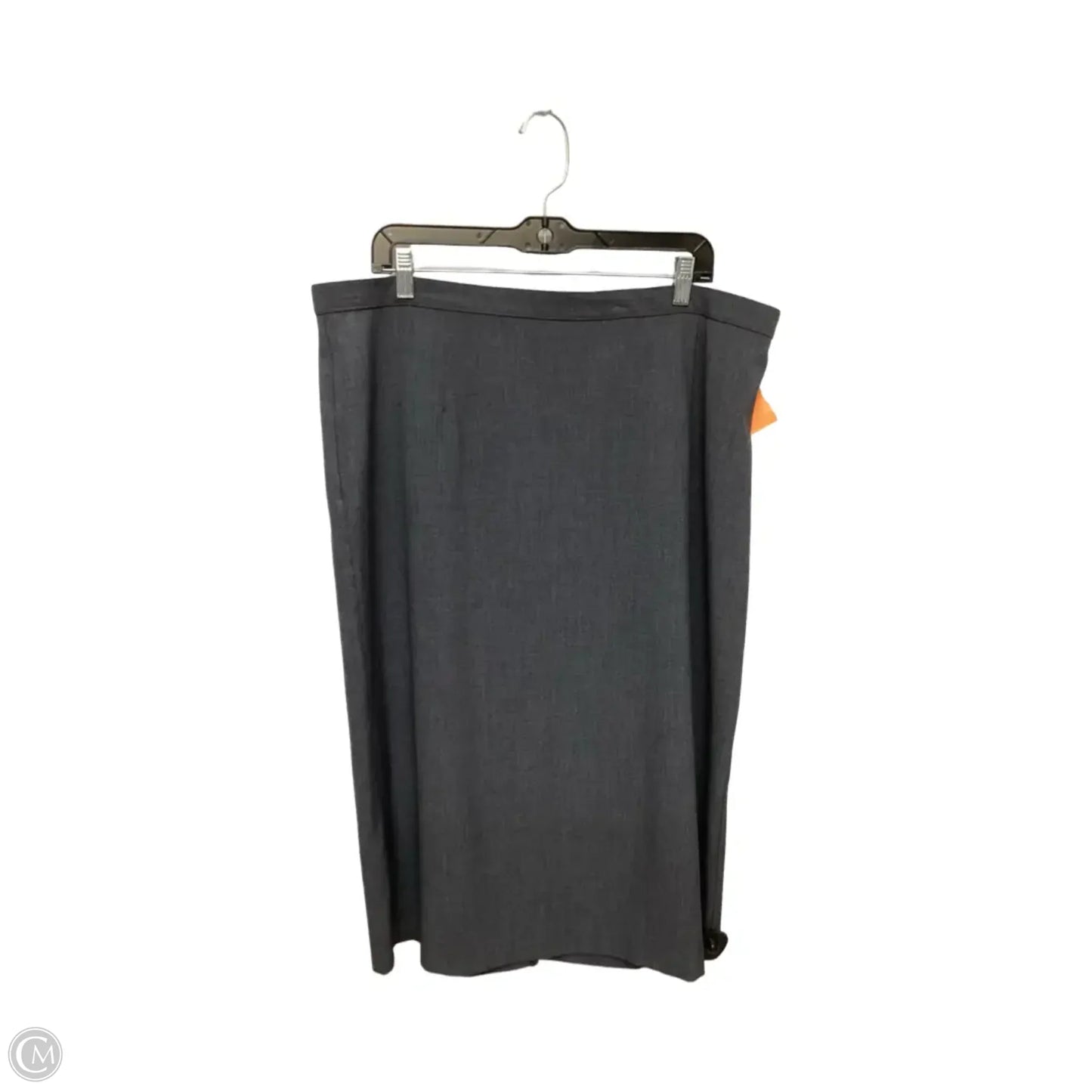 Skirt Midi By Dressbarn In Grey, Size: 18