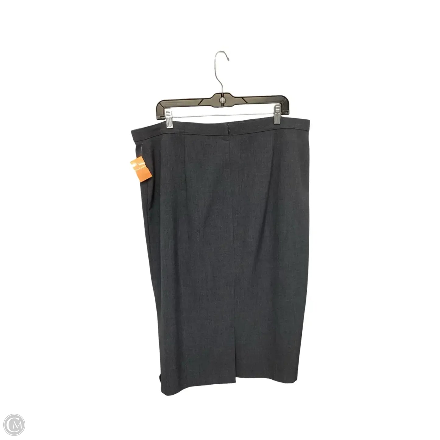 Skirt Midi By Dressbarn In Grey, Size: 18