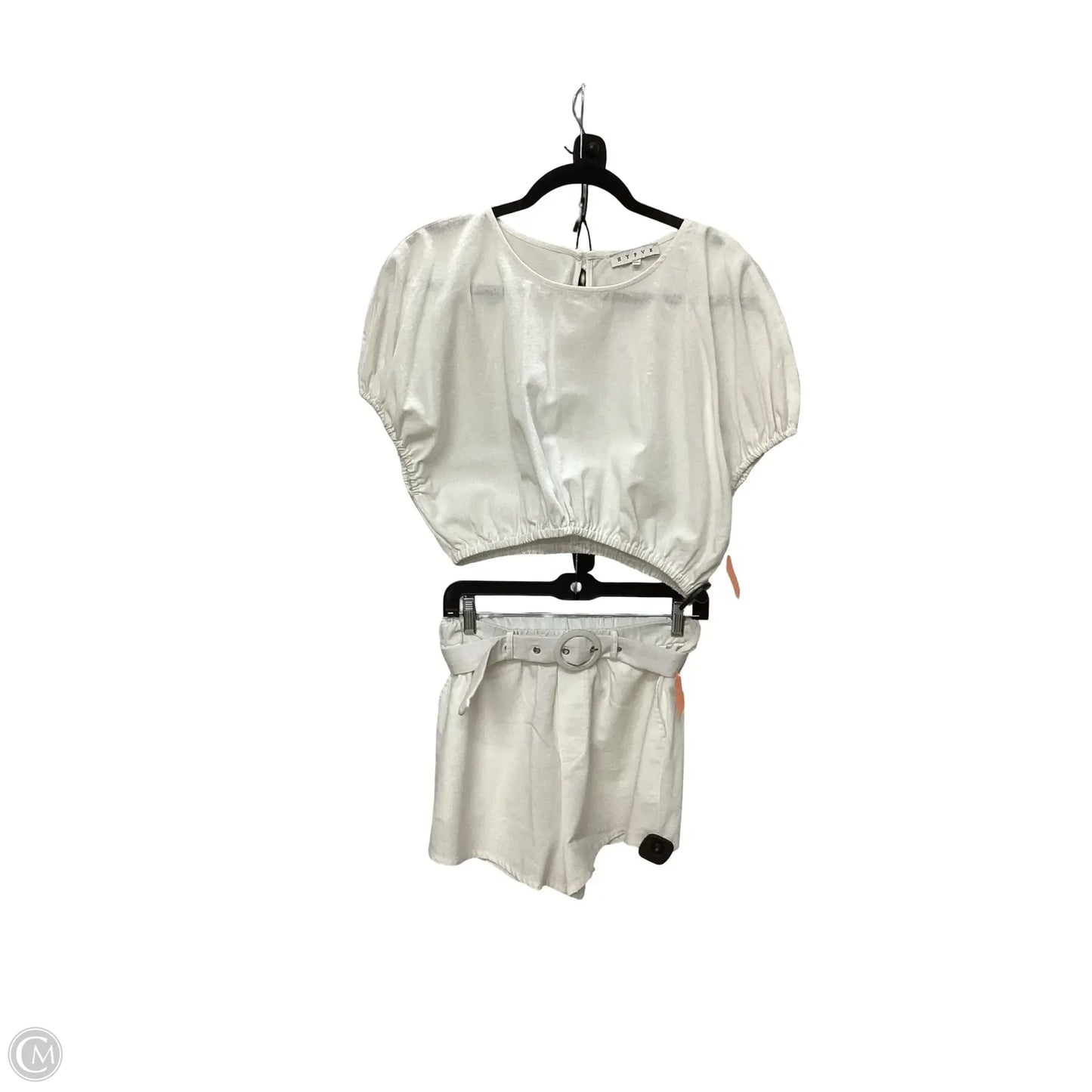 Top 2pc Short Sleeve By Hyfve In White, Size: M