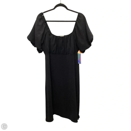 Dress Casual Midi By Derek Heart In Black, Size: 1x