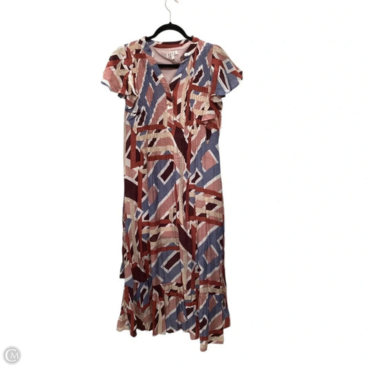 Dress Casual Maxi By Tcec In Multi-colored, Size: L
