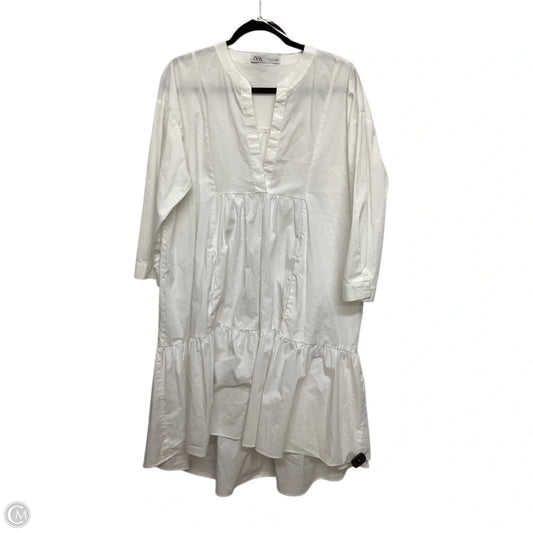 Dress Casual Maxi By Zara In White, Size: S