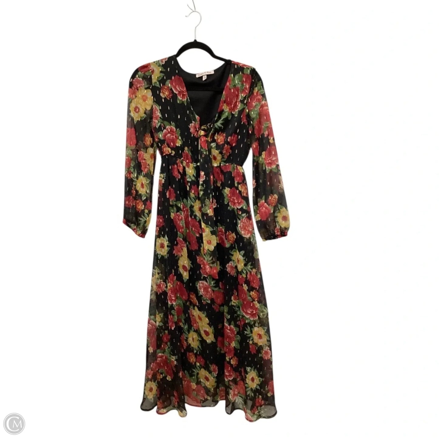 Dress Casual Maxi By Clothes Mentor In Black, Size: S