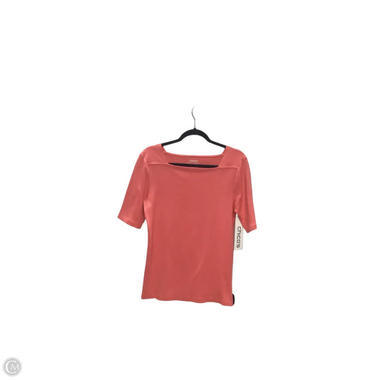 Top Short Sleeve Basic By Chicos In Pink, Size: M