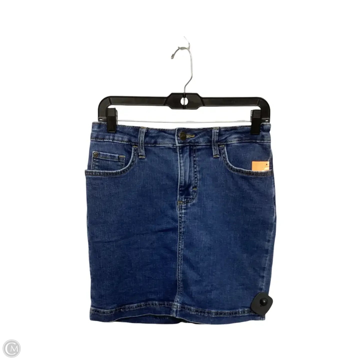 Skirt Mini & Short By Lee In Blue Denim, Size: 6