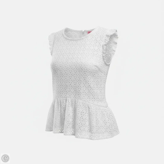 Top Sleeveless Designer By Kate Spade In White, Size: 6