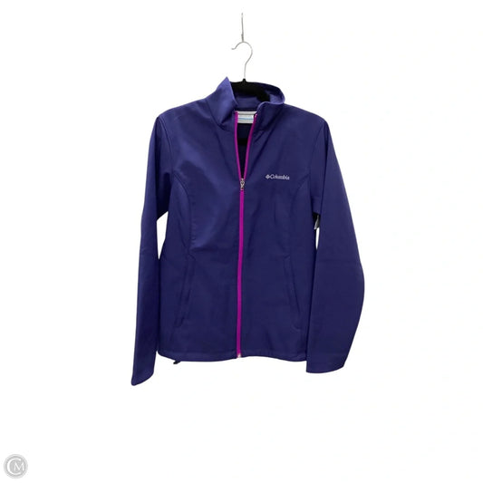 Jacket Windbreaker By Columbia In Blue, Size: M