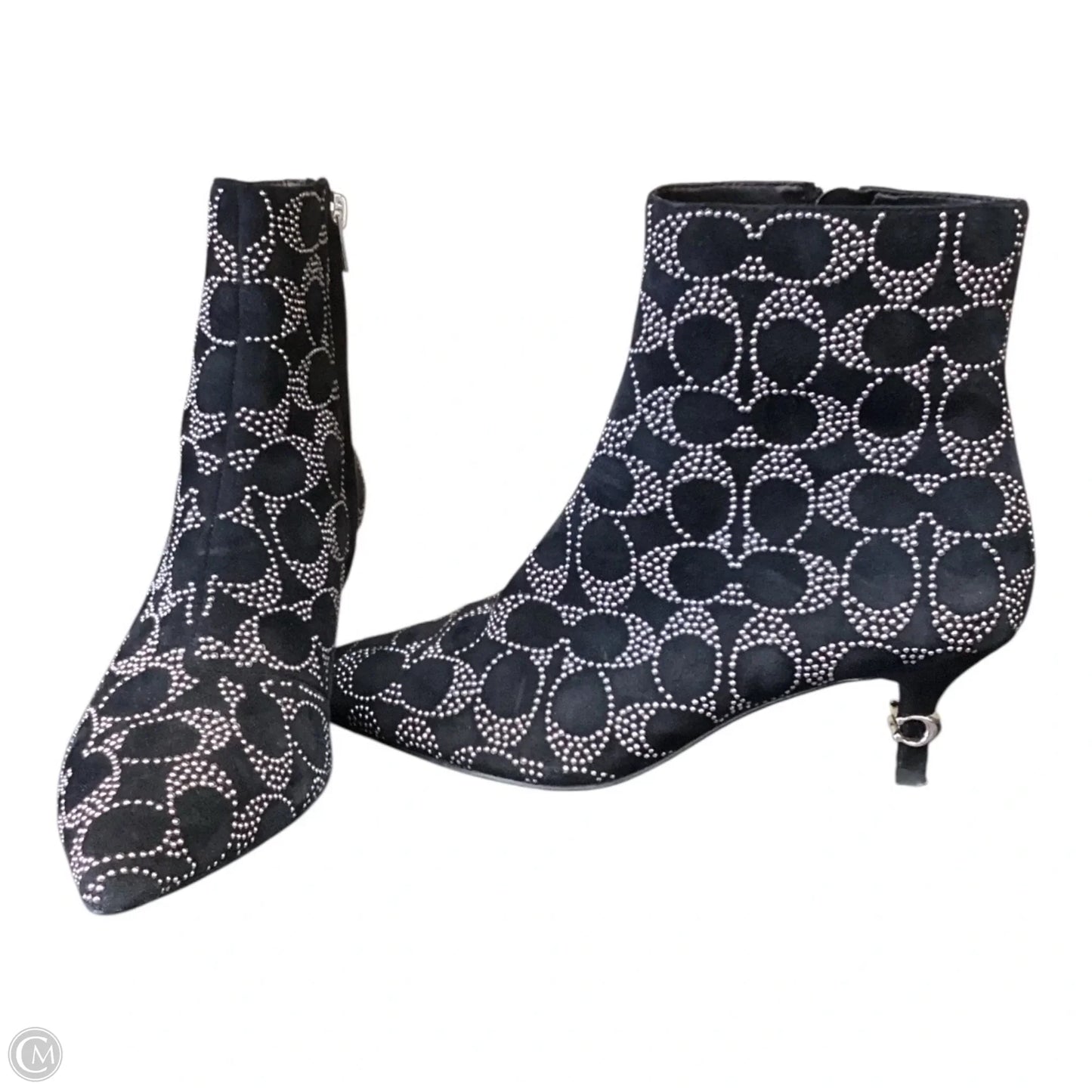 Boots Designer By Coach In Black, Size: 6.5