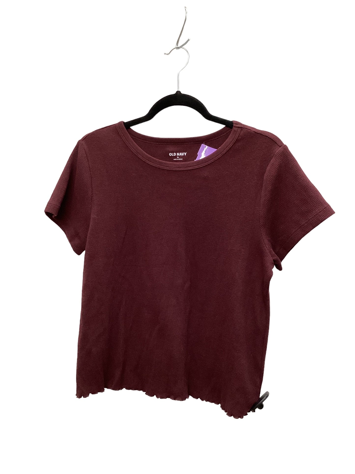 Top Short Sleeve Basic By Old Navy  Size: Xl