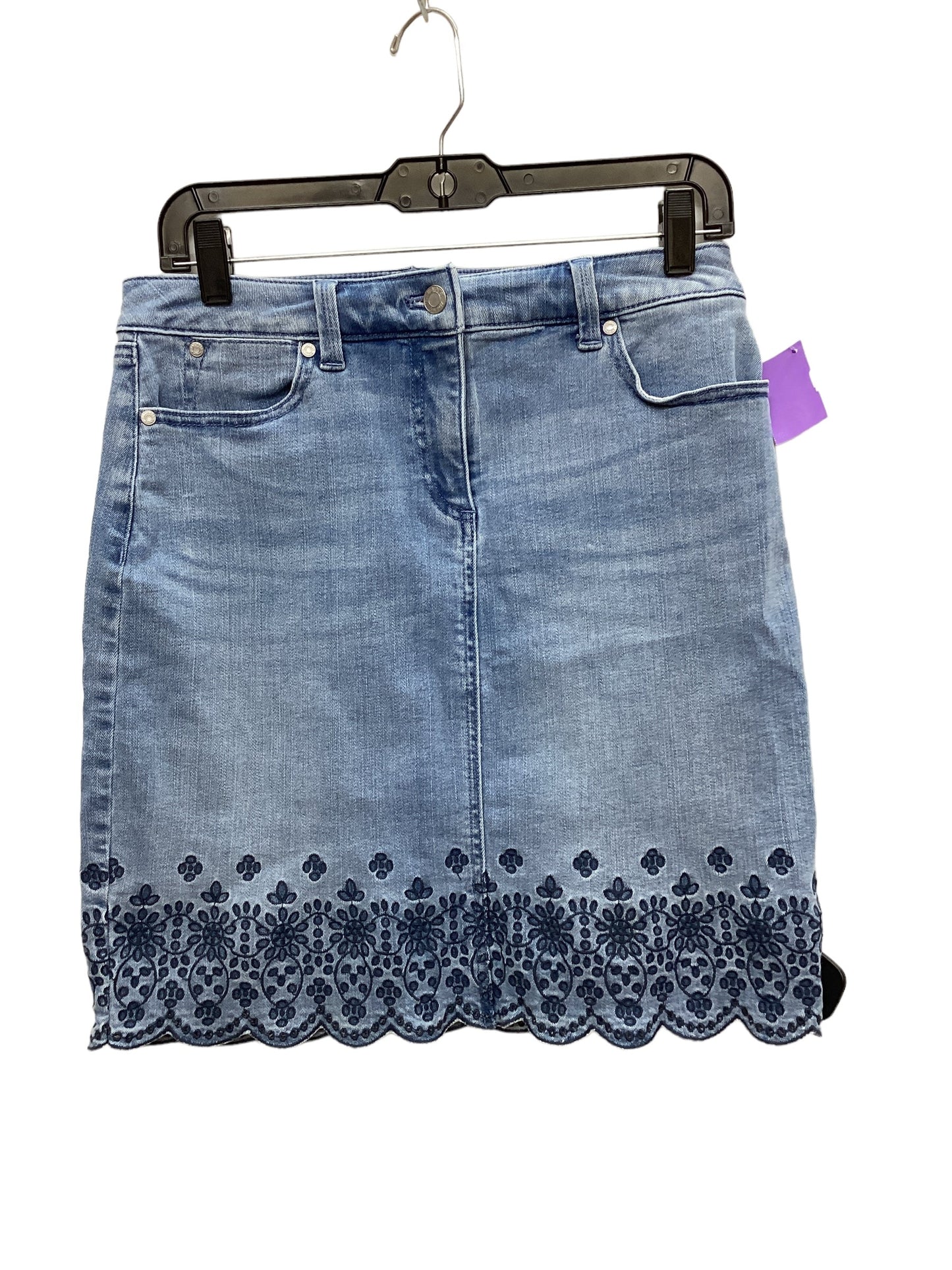 Blue Denim Skirt Mini & Short Talbots, Size 4petite