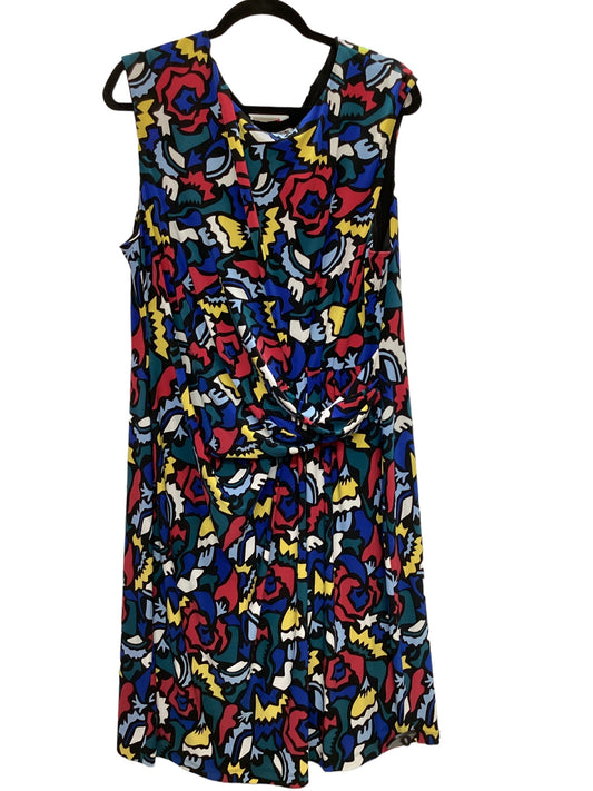 Geometric Pattern Dress Casual Midi Anne Klein, Size 3x