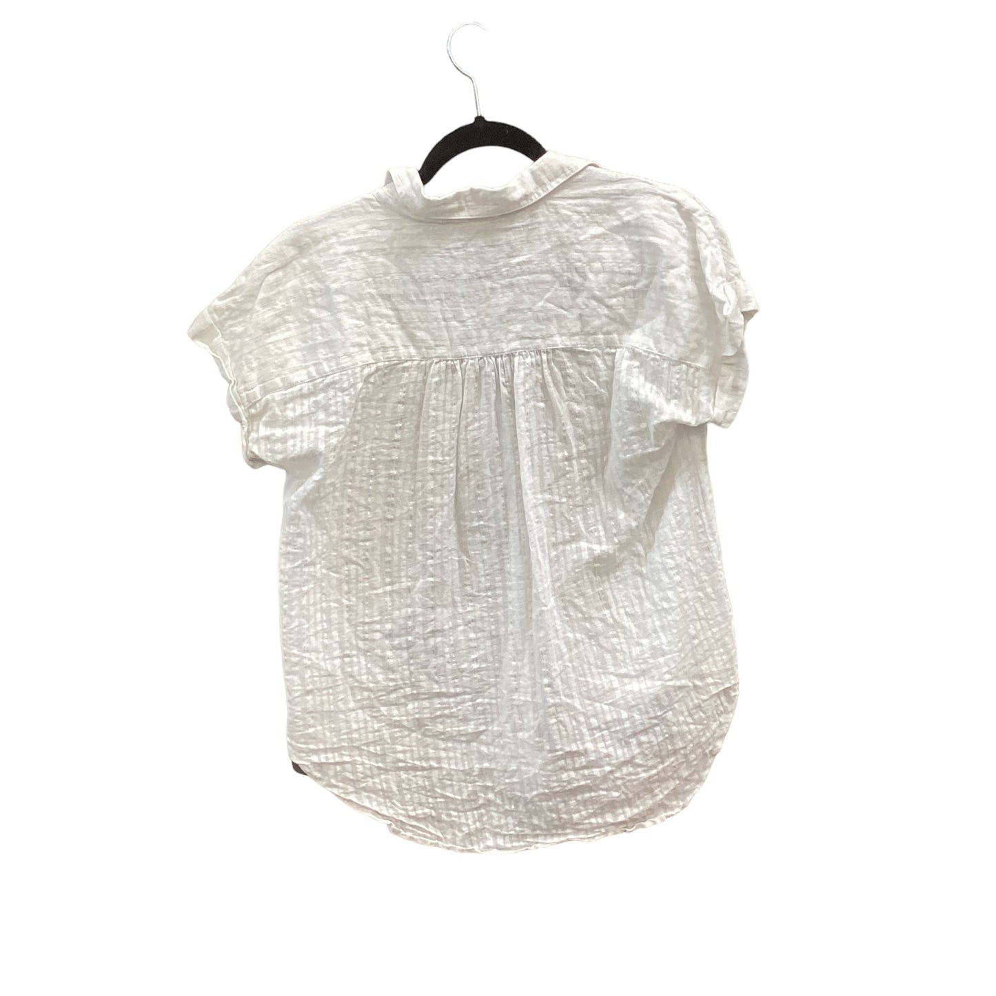 White Top Short Sleeve Jane And Delancey, Size M