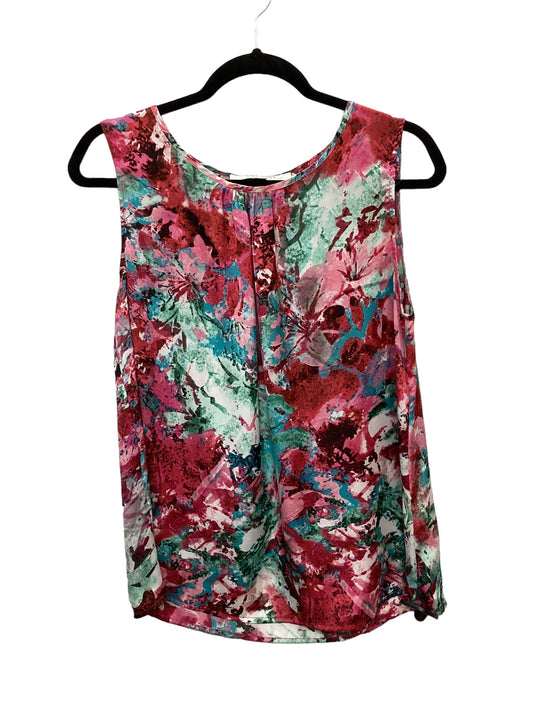 Floral Print Top Sleeveless Nine West Apparel, Size M
