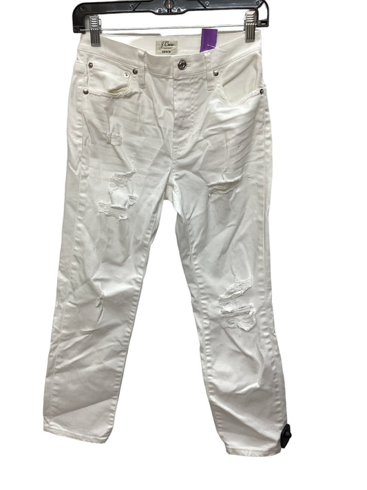 White Denim Jeans Skinny J. Crew, Size 0petite