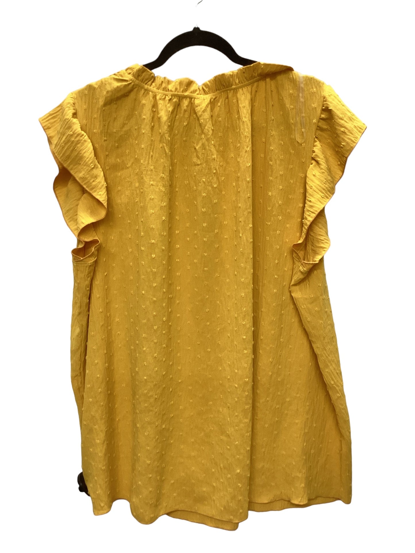Yellow Top Sleeveless Chicsoul, Size 3x