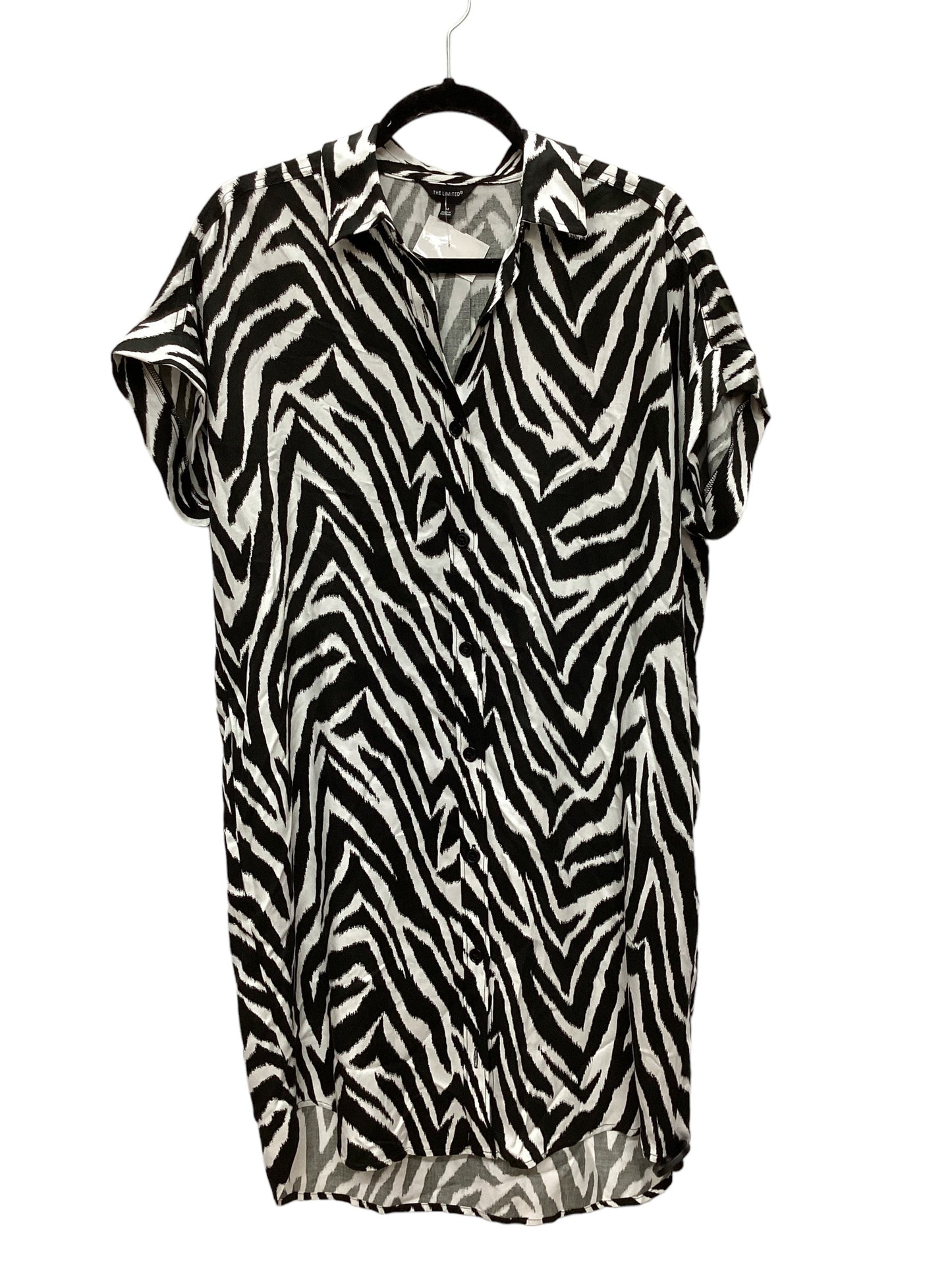 Zebra Print Dress Casual Midi Limited, Size M