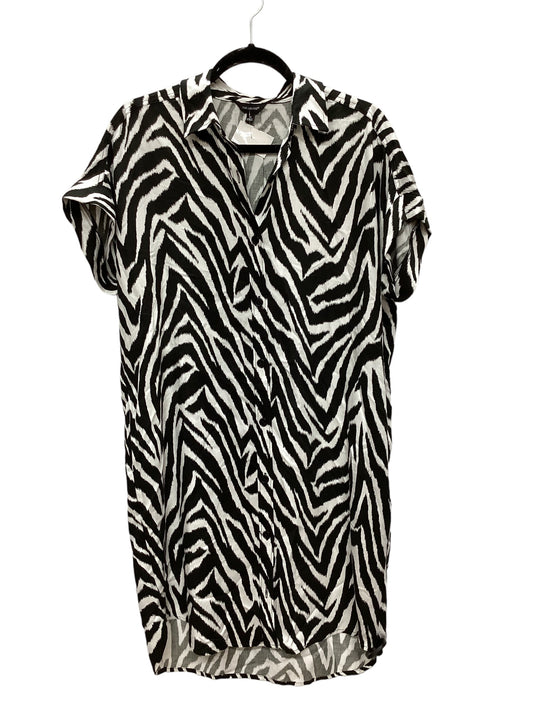 Zebra Print Dress Casual Midi Limited, Size M
