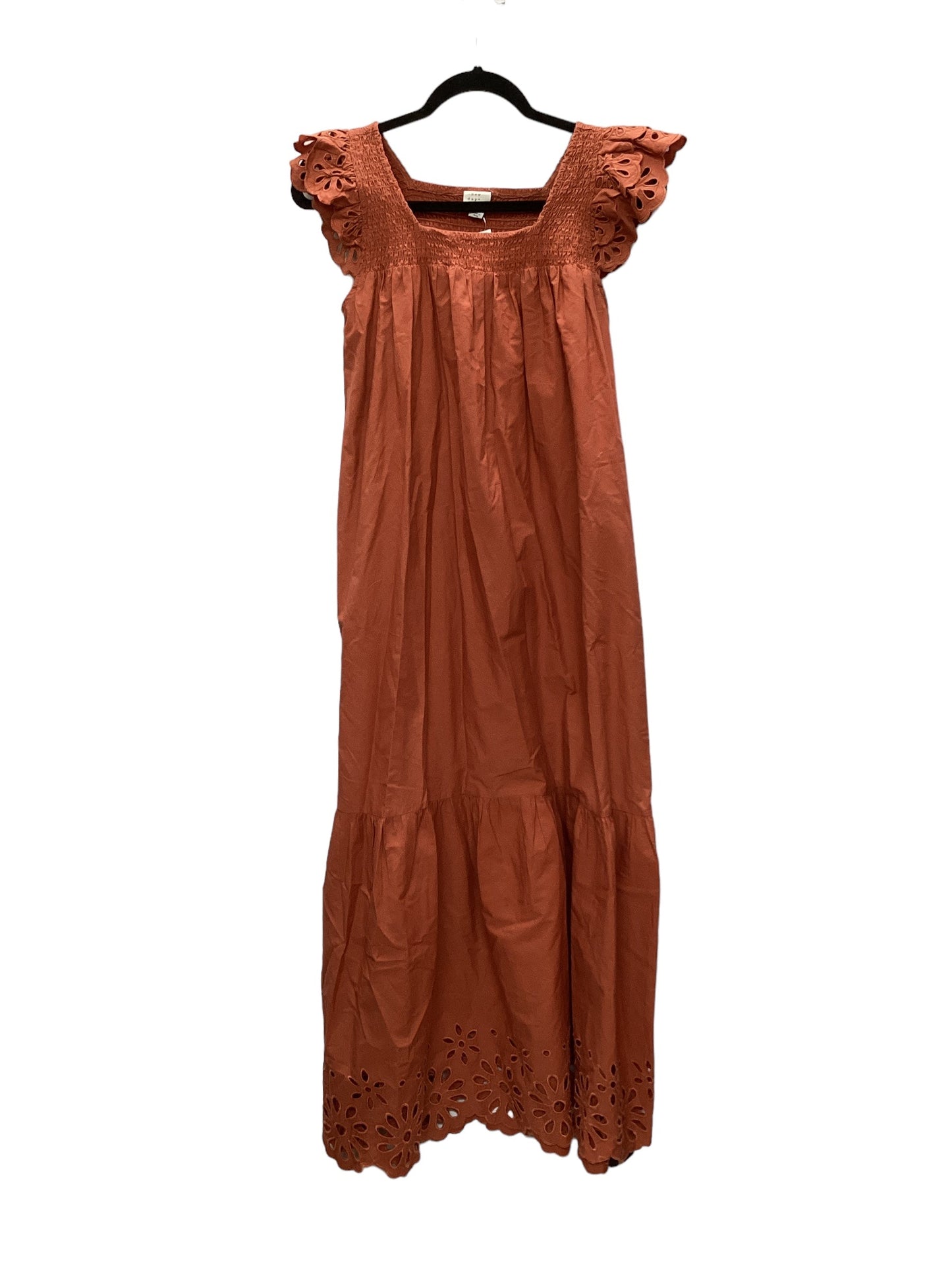 Orange Dress Casual Maxi A New Day, Size Xs