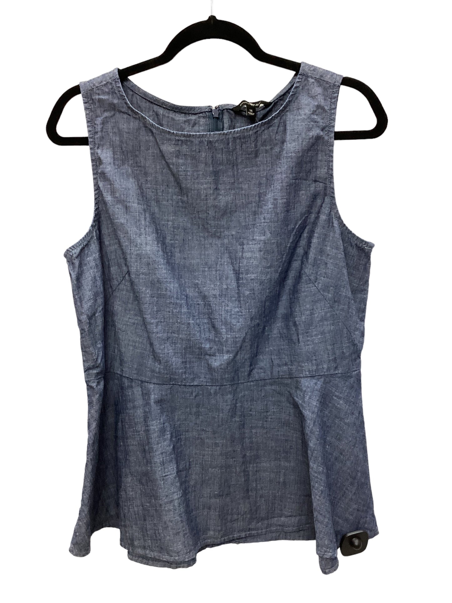 Blue Denim Top Sleeveless Banana Republic, Size L