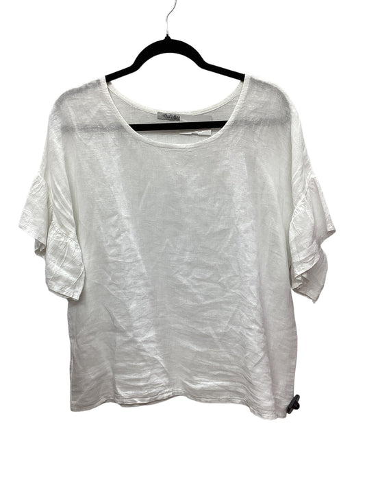 White Top Short Sleeve Clothes Mentor, Size S